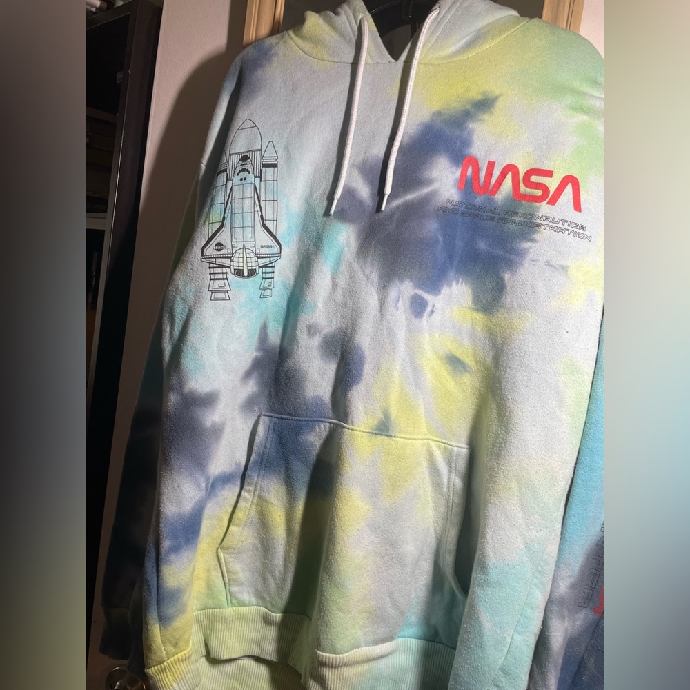 Tie-Dye NASA Hoodie for Men